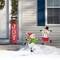 Glitzhome® 36" Metal Christmas Skiing Snowmen Yard Stake Set